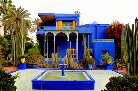 jardines de yves saint laurent en marrakech|majorelle morocco world map.